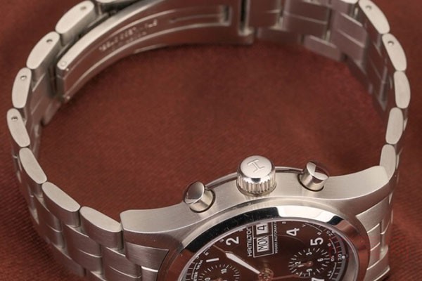奢侈品汉米尔顿卡其野战系列H71416137手表侧面