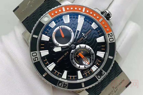 雅典表潜水系列二手手表外观展示