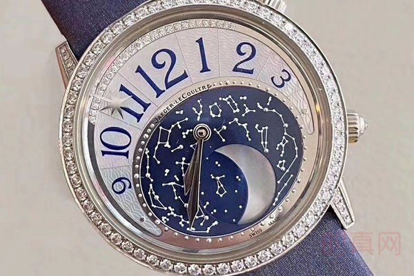 二手积家约会系列18K白金镶钻月相3523490手表