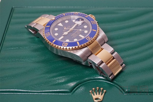 非常有特色的劳力士蓝间金手表回收价格多少钱
